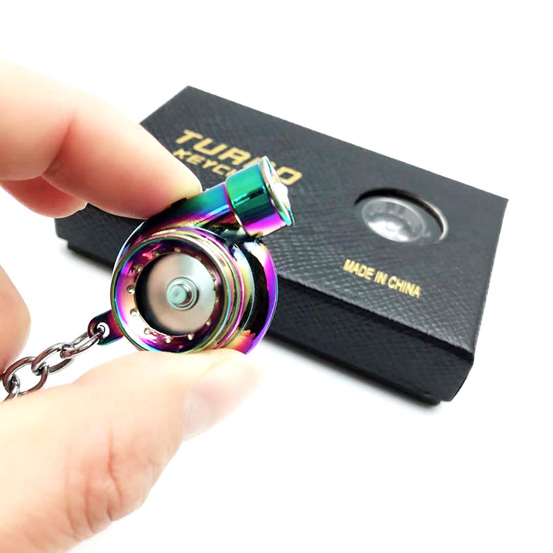 z Automotive Turbine Keychain Metal Creative Luminous LED