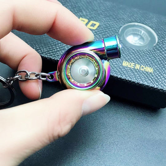 z Automotive Turbine Keychain Metal Creative Luminous LED